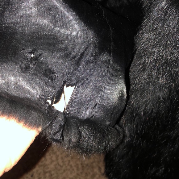 Real rabbit fur full length Coat - Picture 10 of 10